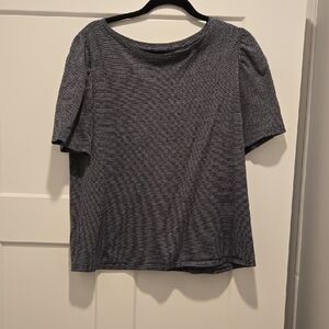 Classic Navy and White Women's Top